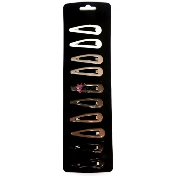 Clipsuri metalice pentru coafor CLP28, set 10 bucati
